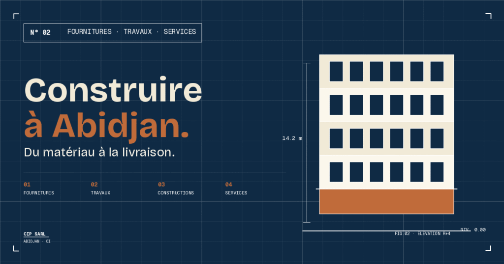 Fournitures, travaux et constructions à Abidjan : CIP SARL